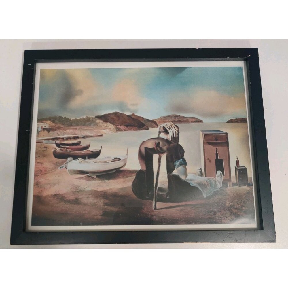 Salvador Dali 'The Weaning Of Furniture-Nutrition' Art Print Framed 12x15"